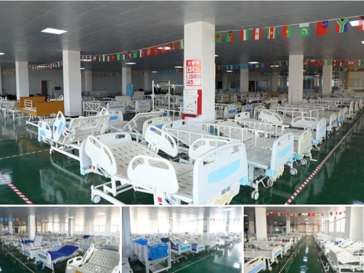 China Luxury Multifunction Adjustable Electric Five Function Hospital ICU Bed with Casters