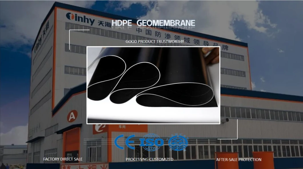 ISO Composite Compound HDPE Geomembrane for Brine and Processed