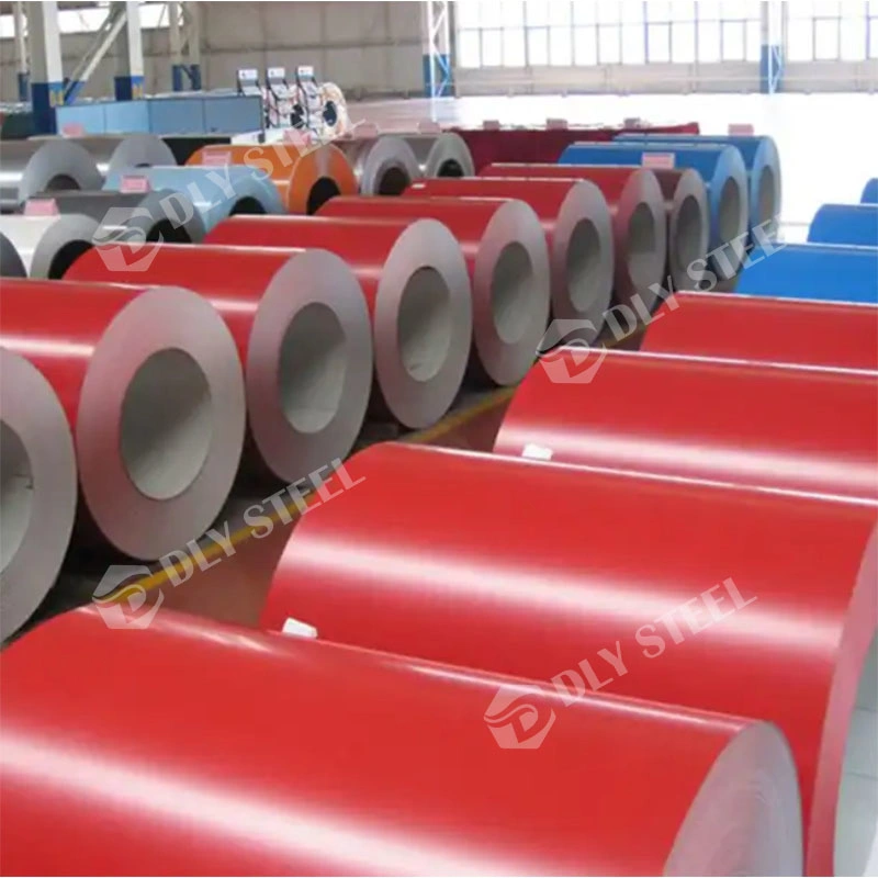 China Cheap Steel Roll Price PPGI Colour Coated Coilssheet Wood Prepainted Galvanized Steel Coil