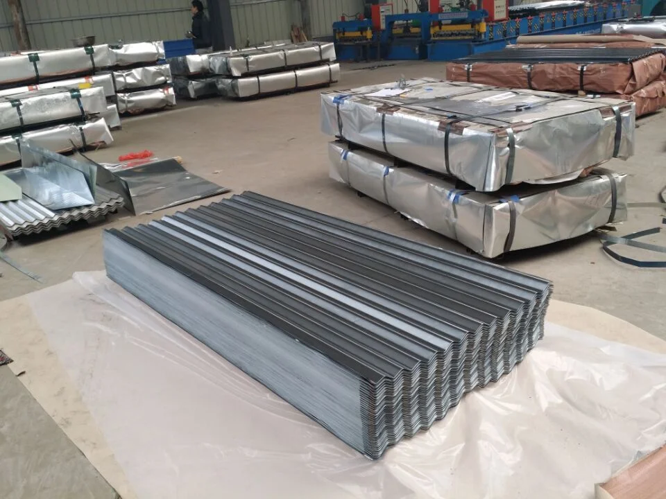 Gi Galvanized Galvalume Steel Corrugated Roofing Sheet 0.5mm Heat Resistant Roofing Sheets 24 Gauge 28gauge Dx51d Zincalum Aluminum Zinc Tile Metal Roof Sheet