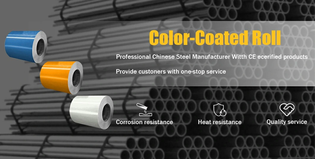 Building Materials Color Coated PPGI Coil Any Length Based on Coil Weight or Requirements PPGI Coil PPGI Galvanized Steel Coil for Roofing Sheet