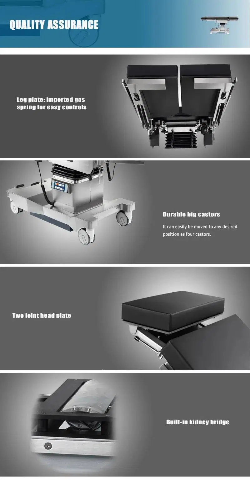 Low Price Mobile Theatre Ot Table Electric Hydraulic Surgical Bed with Master Reset Electric Hydraulic Orthopedic Table