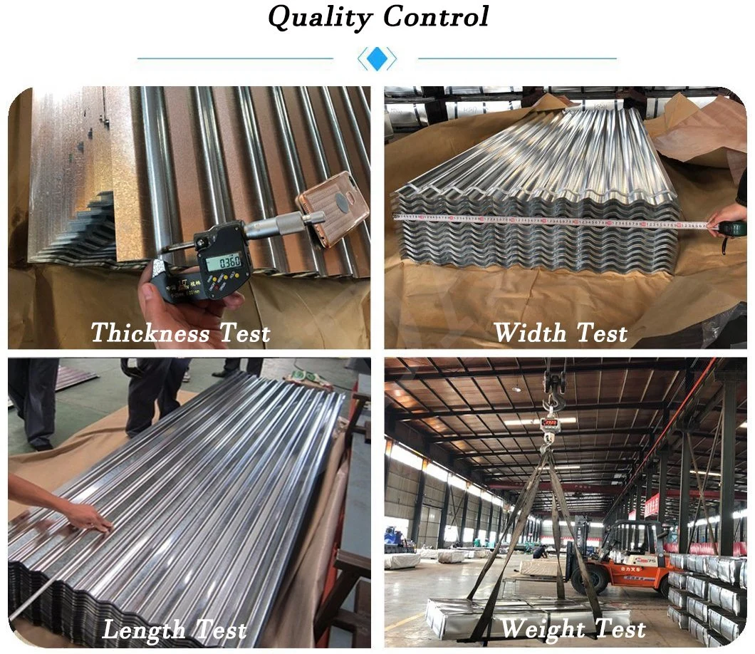 China Suppliers Galvalume Gl Corrugated Profiled Tile Price Hot DIP Gi Steel Metal Galvanized Roofing Sheet for Building Material