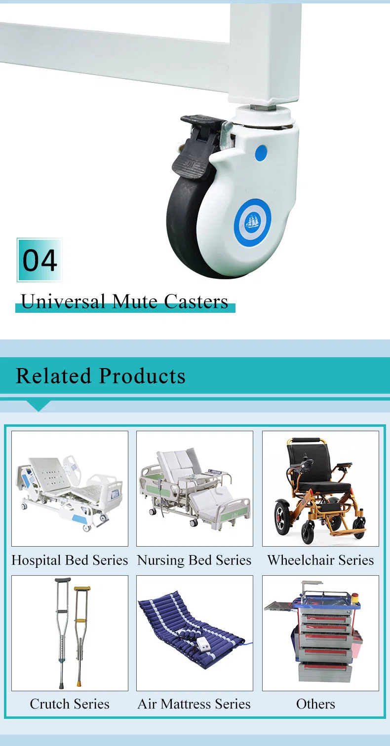 Cost-Effective Model Single Crank Basic Manual Hospital Bed with Back Lifted