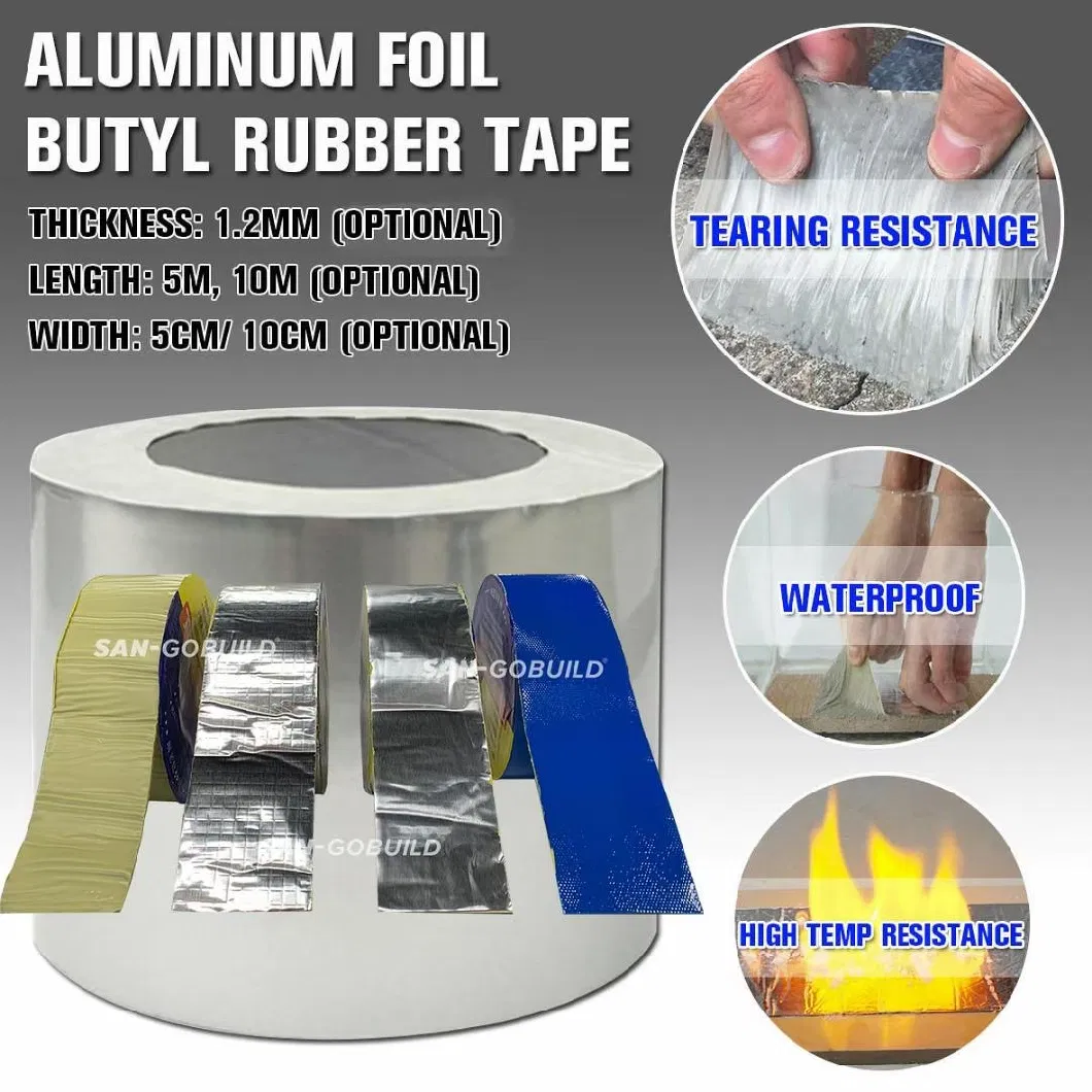 Adhesive Sealant Construction Building Materials Butyl Waterproof Rubber Tape Price Per Roll