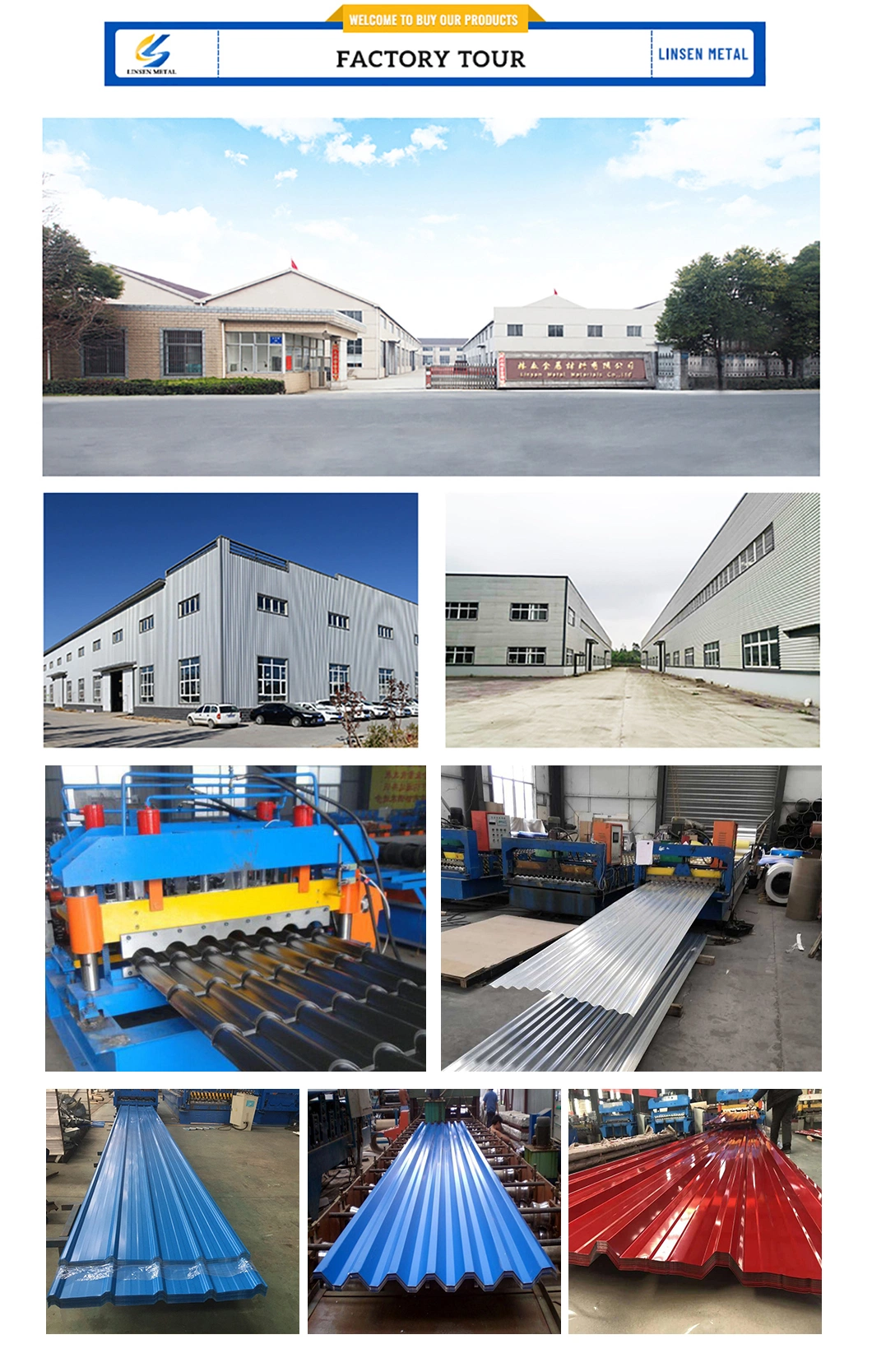 Factory Direct Price Corrugated Pre-Painted Quality Control Third Party Inspection Available PPGI Roofing Sheet