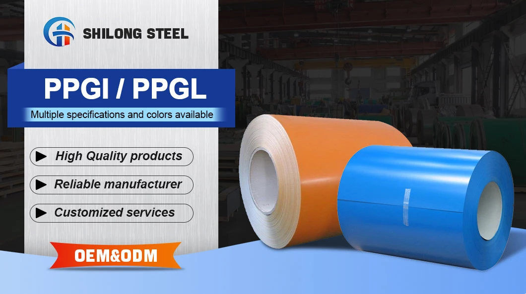 SGCC PPGL DC51D Prepainted Ral Color Coated PPGI Cold Rolled Coil Color Coated PPGL/PPGI C