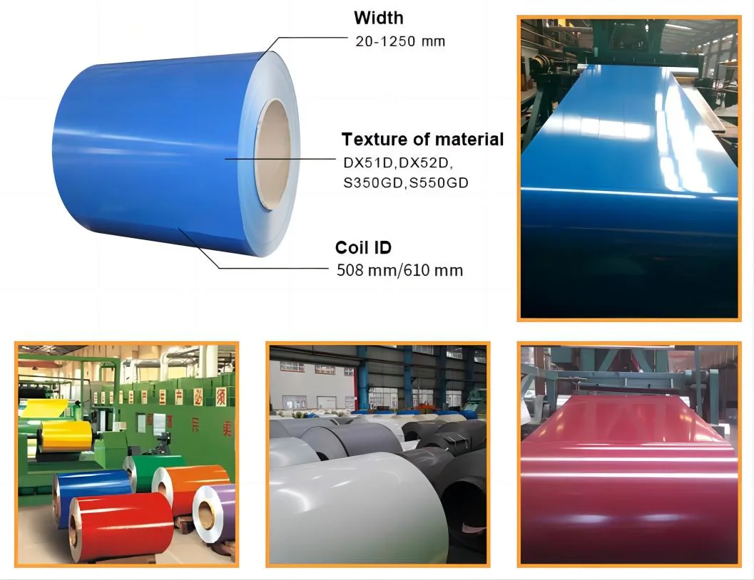 Wholesale Color Coated Roll Multi-Color Optional Custom Spot PPGI