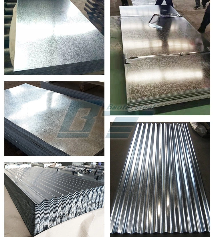 Chinese Factory Hot-DIP Galvanized Sheet 0.12 0.22 0.25 Zinc Layer Z40 Z120 Z140 Z275 Aluminum Zinc Coated Galvanized Iron Sheet Galvanized Steel Sheets