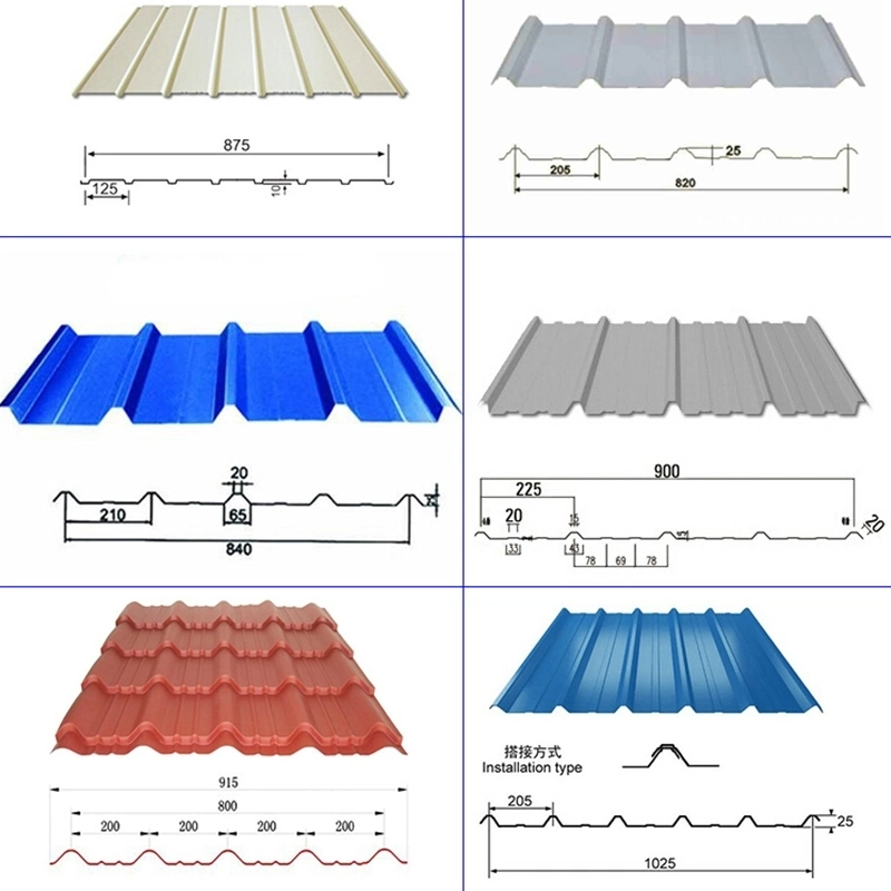 China Hot Sales Hot Dipped Prepainted Galvanized Color Coated Corrugated Sheet 2mm Thickness Gi PPGI Zinc Coated Roofing Sheet for Building material