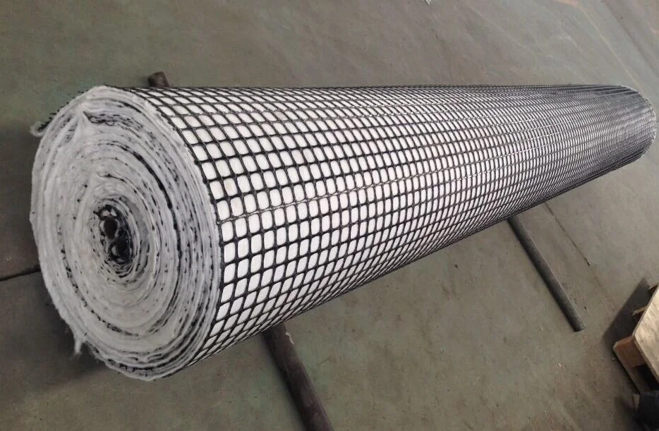 Composite PP Biaxial Geogrid with Nonwoven Geotextile for Soil Reinfocement