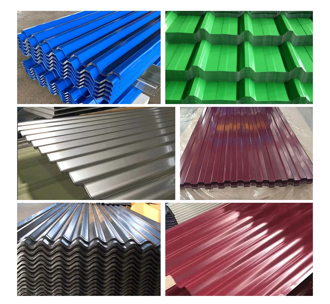 OEM GB JIS Corrugated Plate Roof Tile Gi Coated Galvanized Steel Roofing Sheet