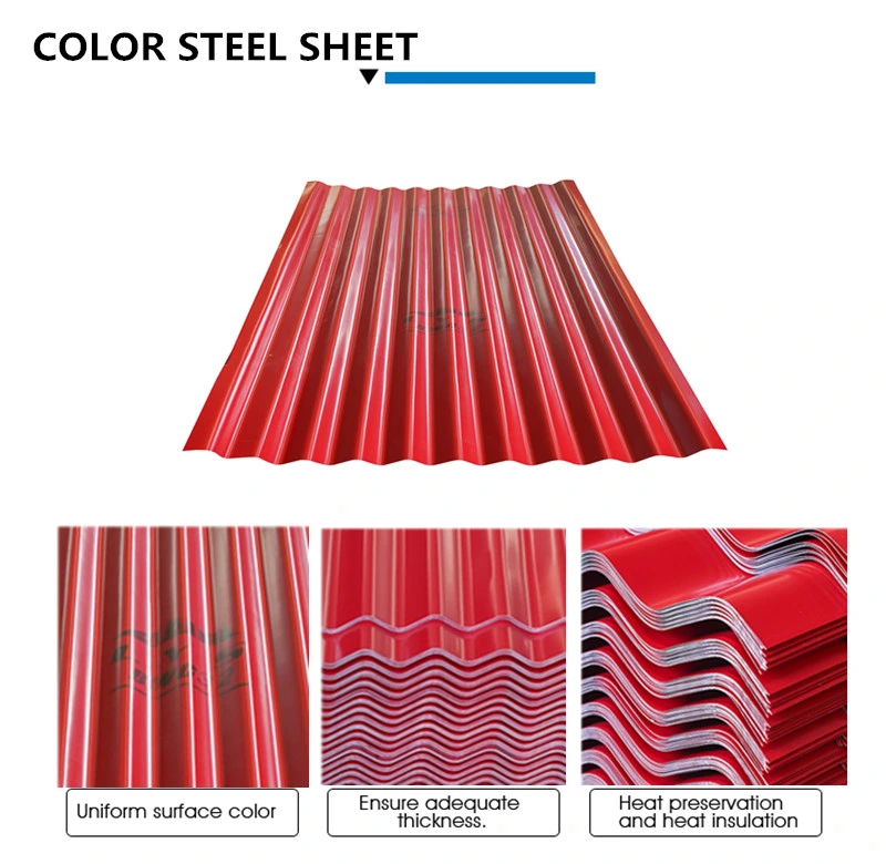Prepainted Corrugated Iron Cladding and Roofing Sheet/24ga Premium Box Profile Roofing Sheet