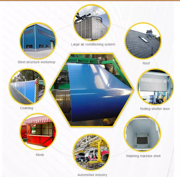 Building Material Dx51d PPGI/PPGL/Gi/Gl/Prepainted/Color Coated/Hot-DIP Electro/Galvanized/Zinc Coated/Galvalume/Roofing Sheet/Steel Coil Roofing Sheet