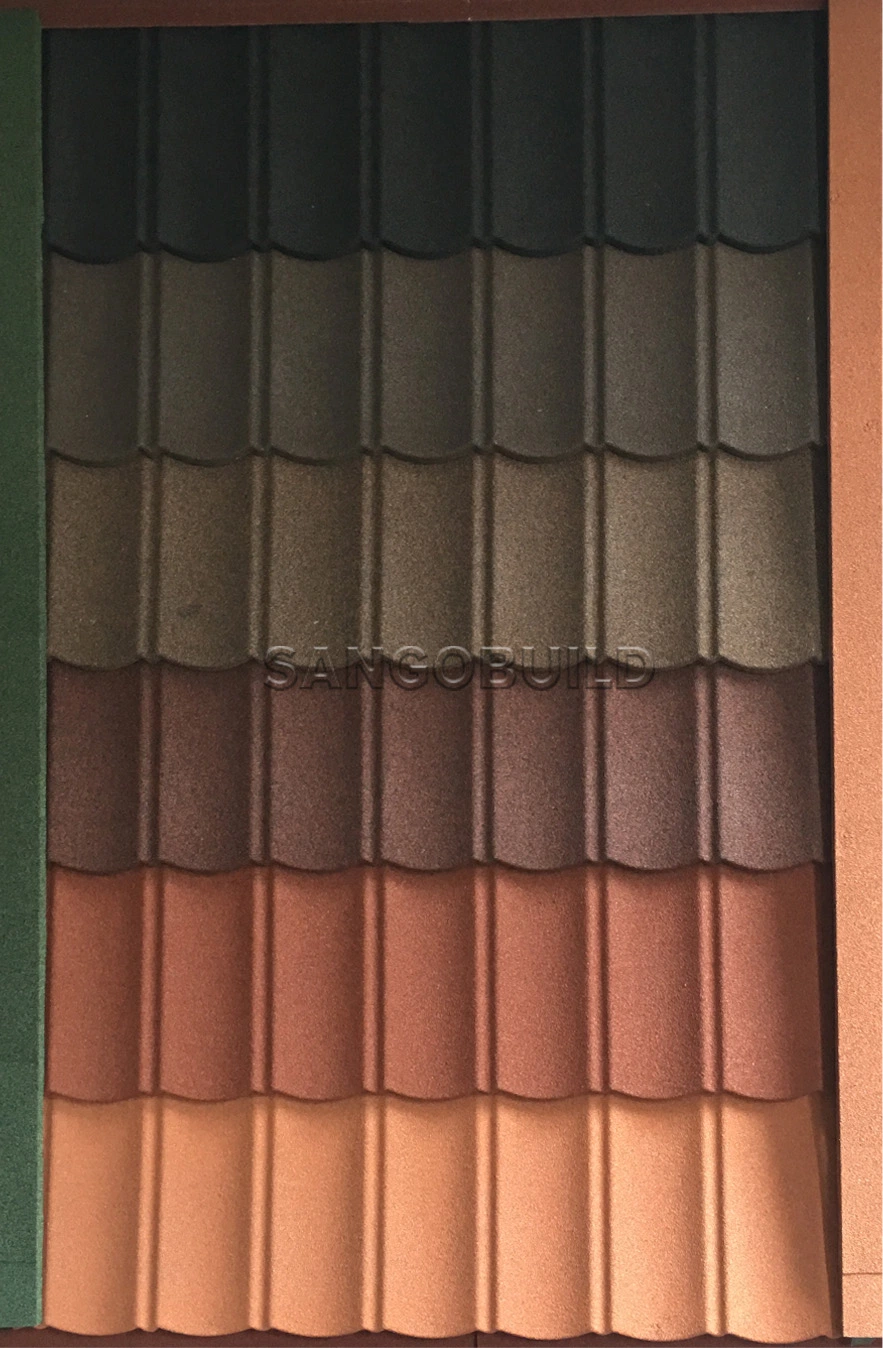 50 Years Crack Resist Steel Roofing Shingles Stone Coated Corrugated Roofing Tile