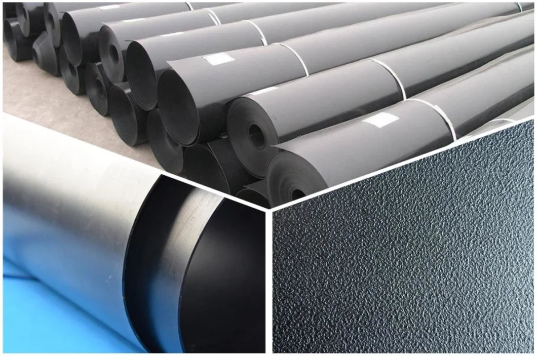 Factory Price Waterproof HDPE Film Smooth/Textured Geomembrane Pond Liner Membrane for Agriculture Lanfill Dam Lake Road Mine Chemical Tank Water Reservoir