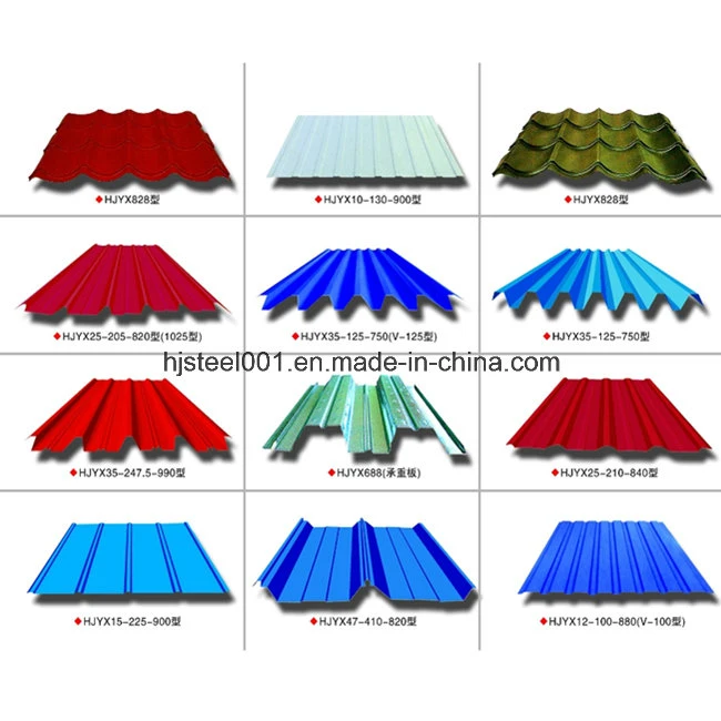 Hot Dipped Prepainted Galvanized Corrugated Steel Roofing in Sheet
