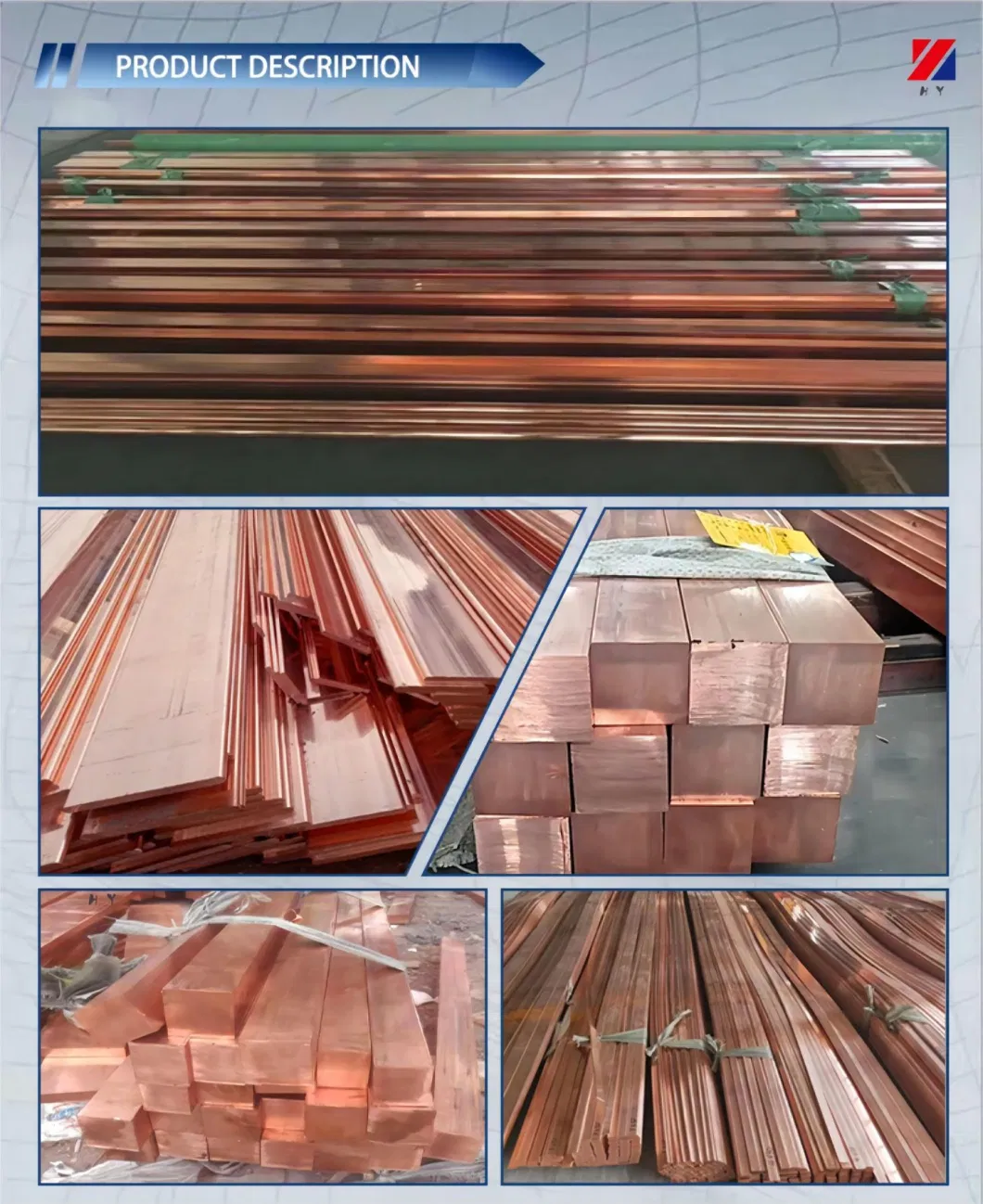 100-700 Series C10000-70000 Copper/Brass Coil/Strip/Plate/Sheet/Tube/Pipe/Bar Round/Square/Rectangle/Flat Bar Tubes Pipes Wire Rod Roll