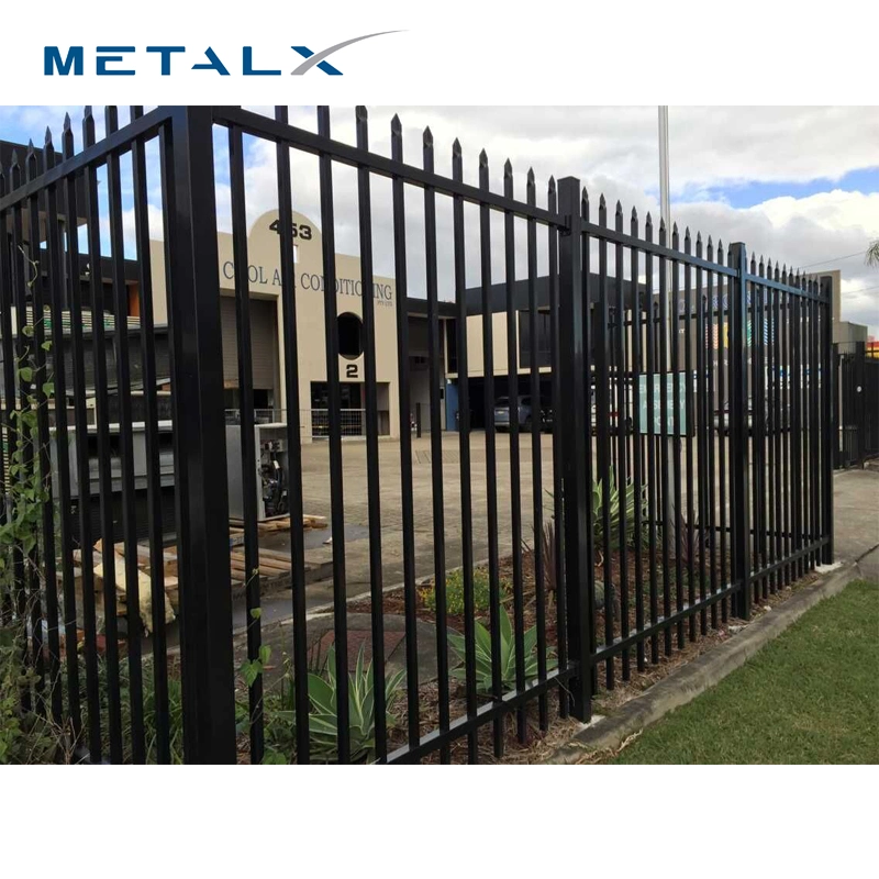 Wholesale Custom Powder Coated Anti Rust Welded Wrought Picket Boundary Corrugated Decorative Garrison/Security/Safety Fence for Metal/Carbon Steel/Iron