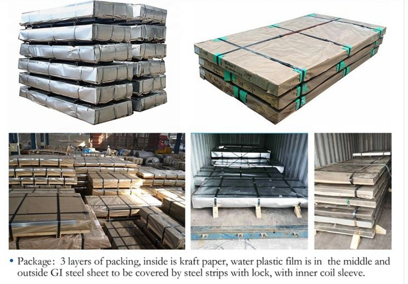 0.8mm 1.2mm Z80g Z100g Dx51d Galvanized Corrugated Roofing Sheet, PPGI Steel Plate, PPGL Steel Sheet