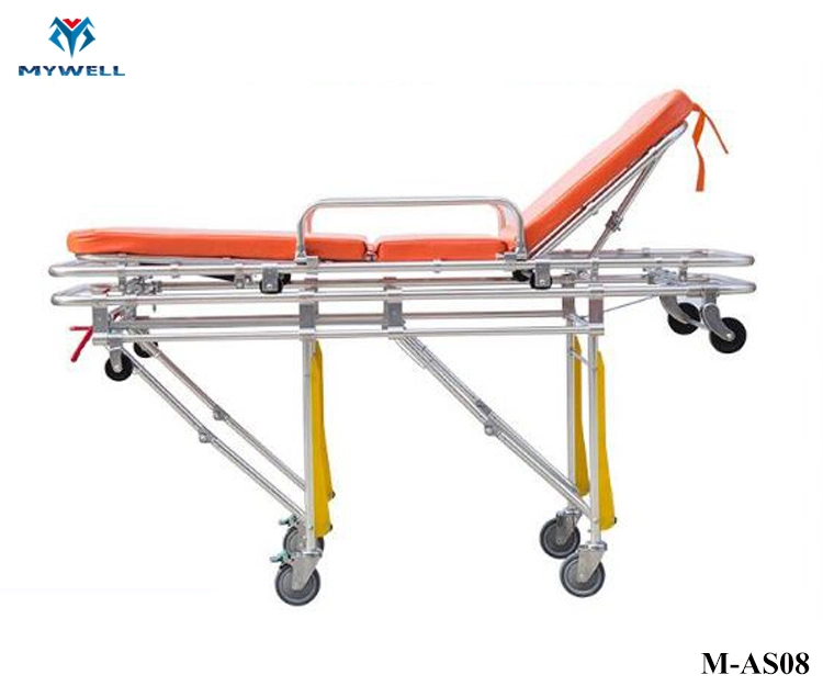 M-As08 Hot Sale Adjustable Aluminium Ambulance Bed for Sale