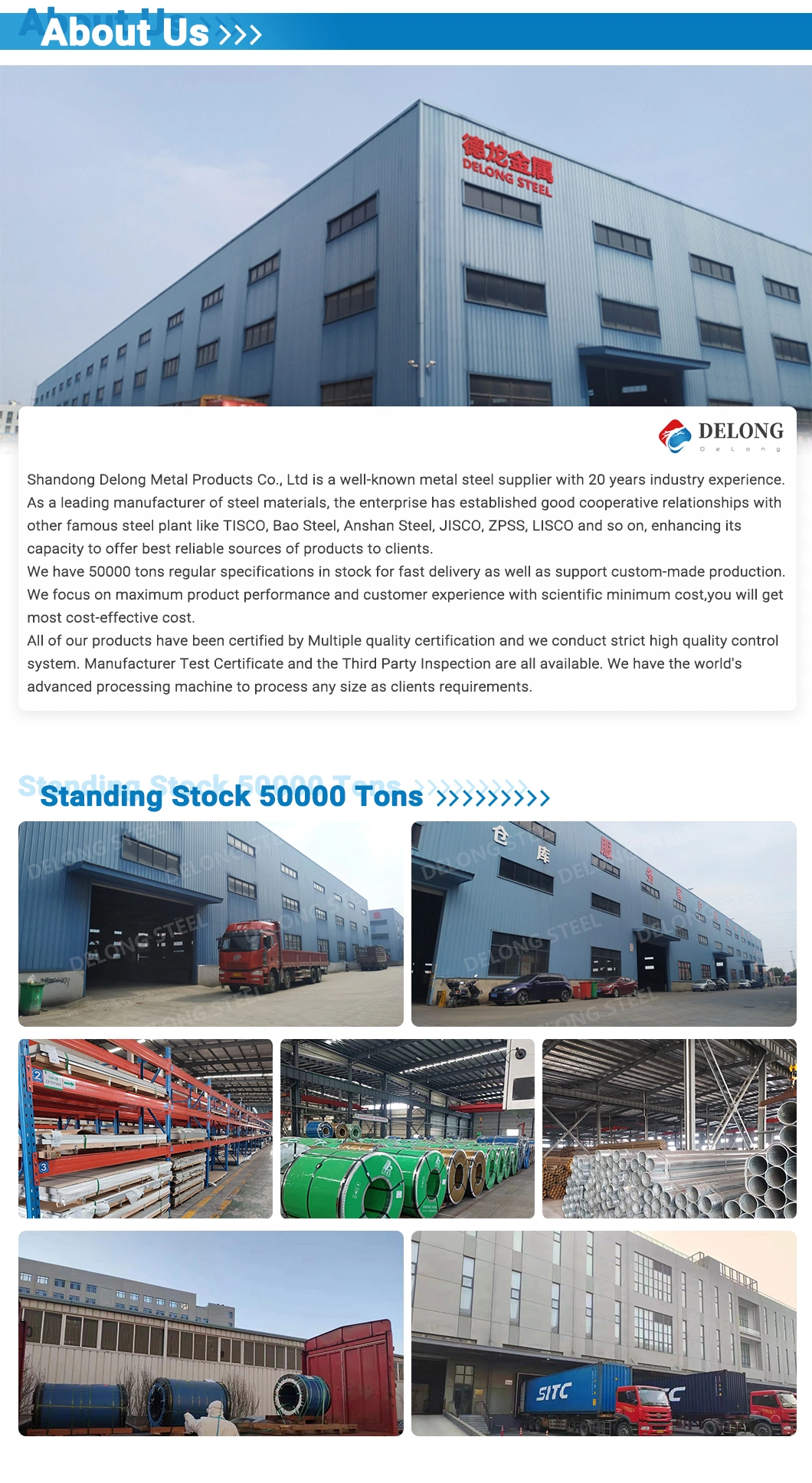 Chinese Manufacturer Dx51d+Z/Dx52D/Z/Dx53D+Z Customized Sizes Galvanized Steel Coil