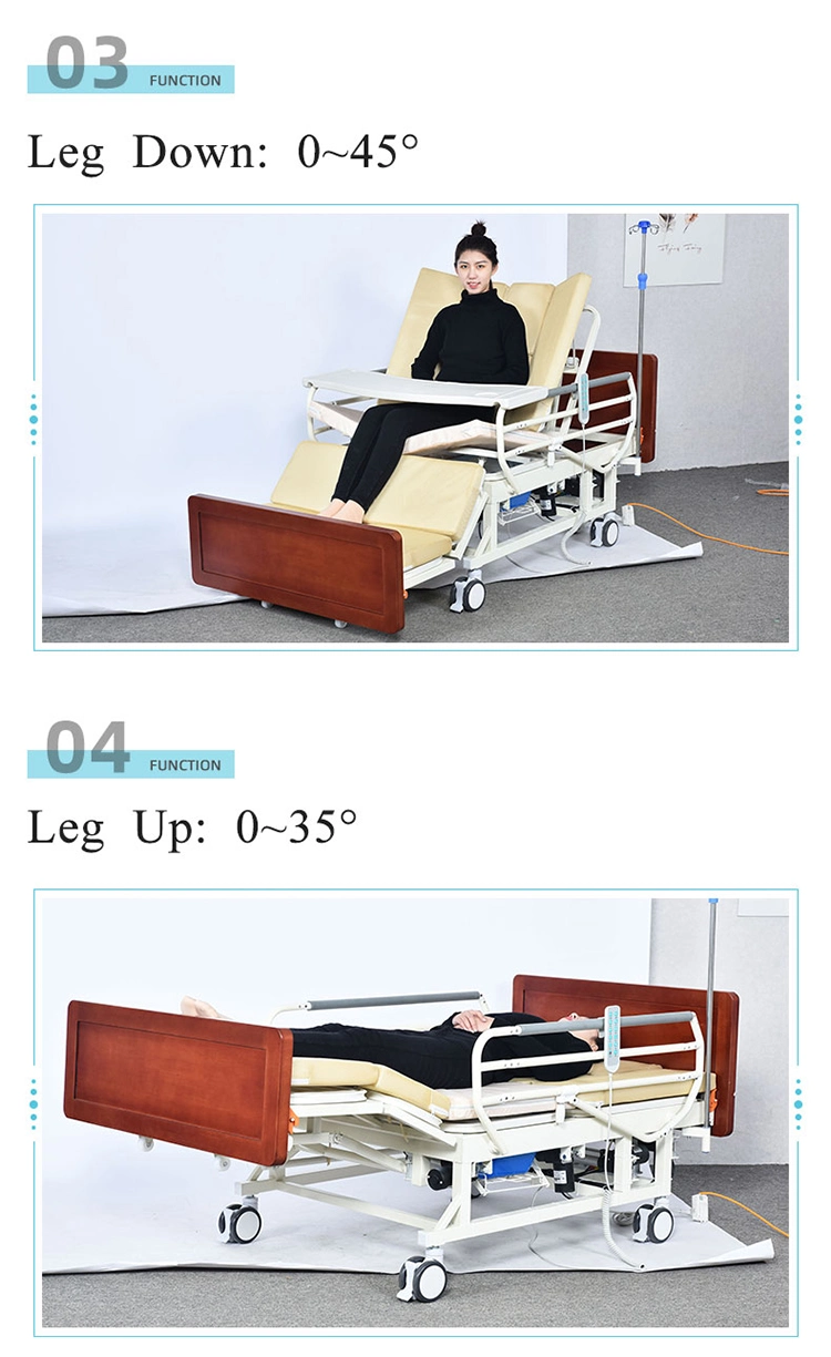 Wholesale Large Stock Electric Home Nursing Care Bed Multifunctional Patient Medical Hospital Beds