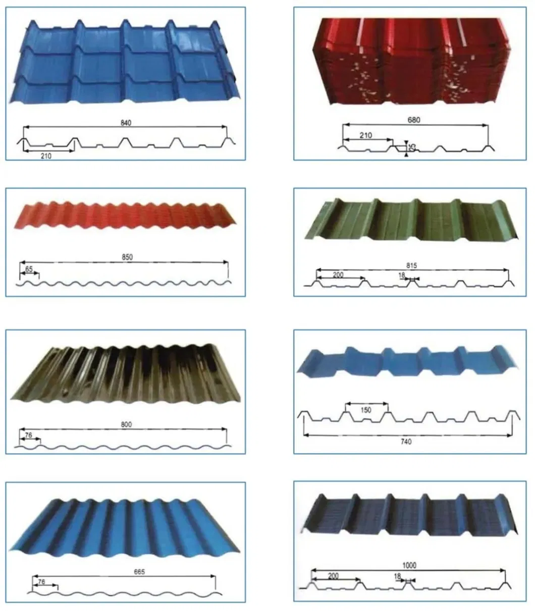 PPGL Roof Tile SGCC Building Material G90 Prepainted Ral Color Coated Galvanized Metal Roof Tiles Gi Metal PPGI Colour Coating Corrugated Steel Roofing Sheet