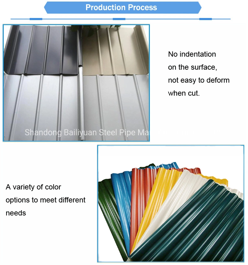 Factory Price Corrugated Sheet Metal Roofing Plate Galvanized Steel Sheet
