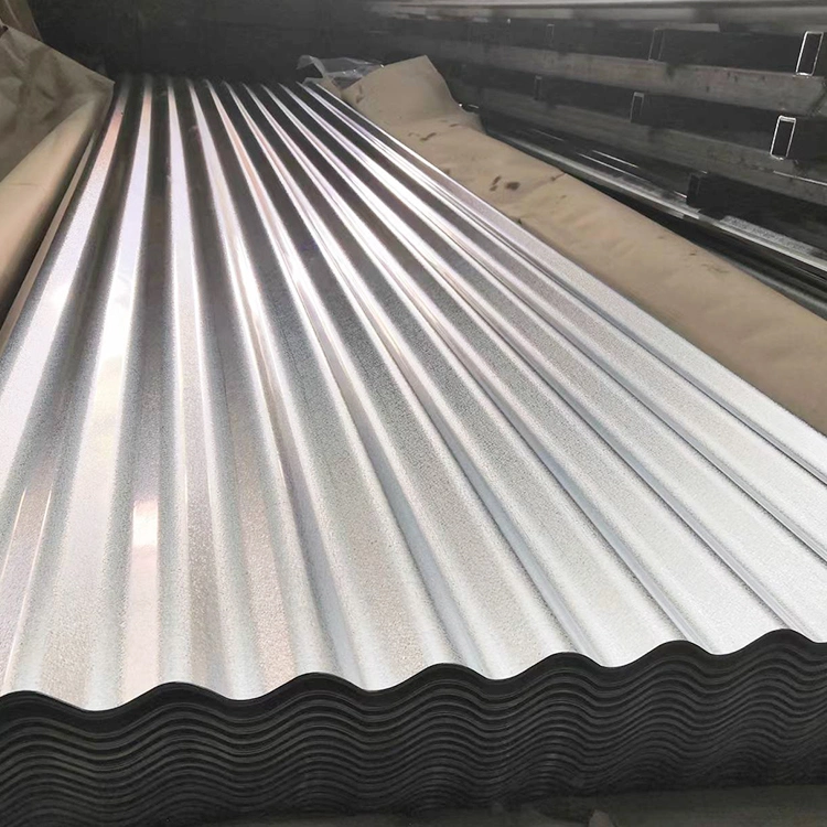 Corrugated Gi Galvanized Steel Sheet for Roofing Tile Garden Beds with 0.6mm 0.8mm 1.2mm Z80g Z100g Iron Metal Roof Manufacturer 20 26 Gauge Gi Gl Zinc 470 600