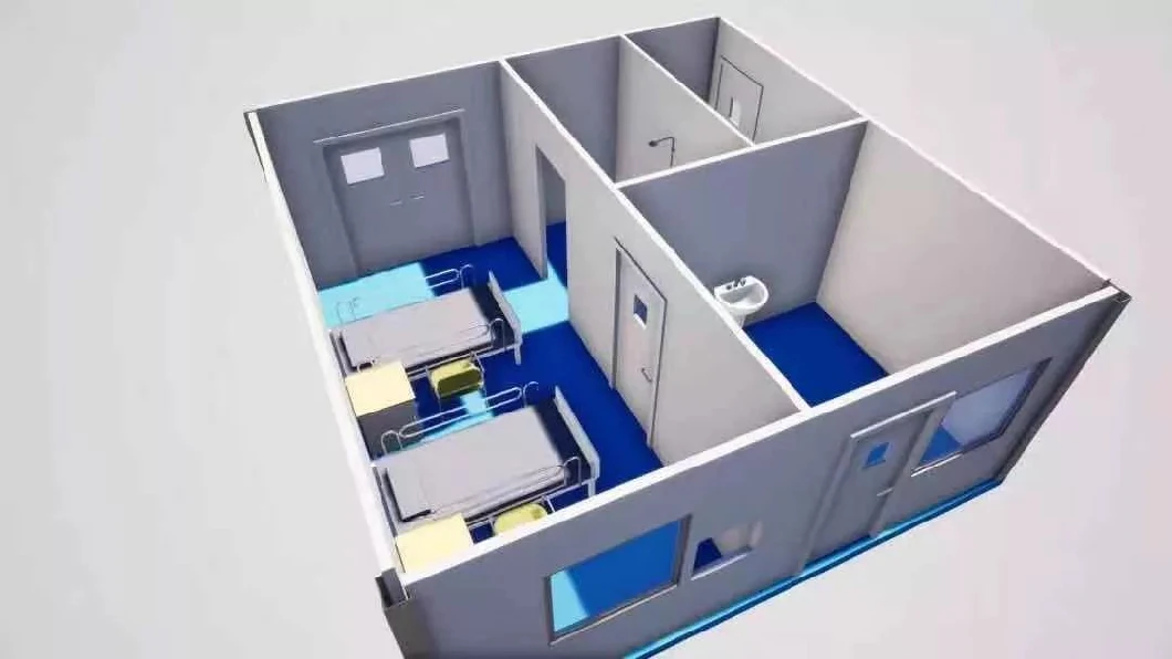 Free Design 500-Bed Prefabricated Hospitals