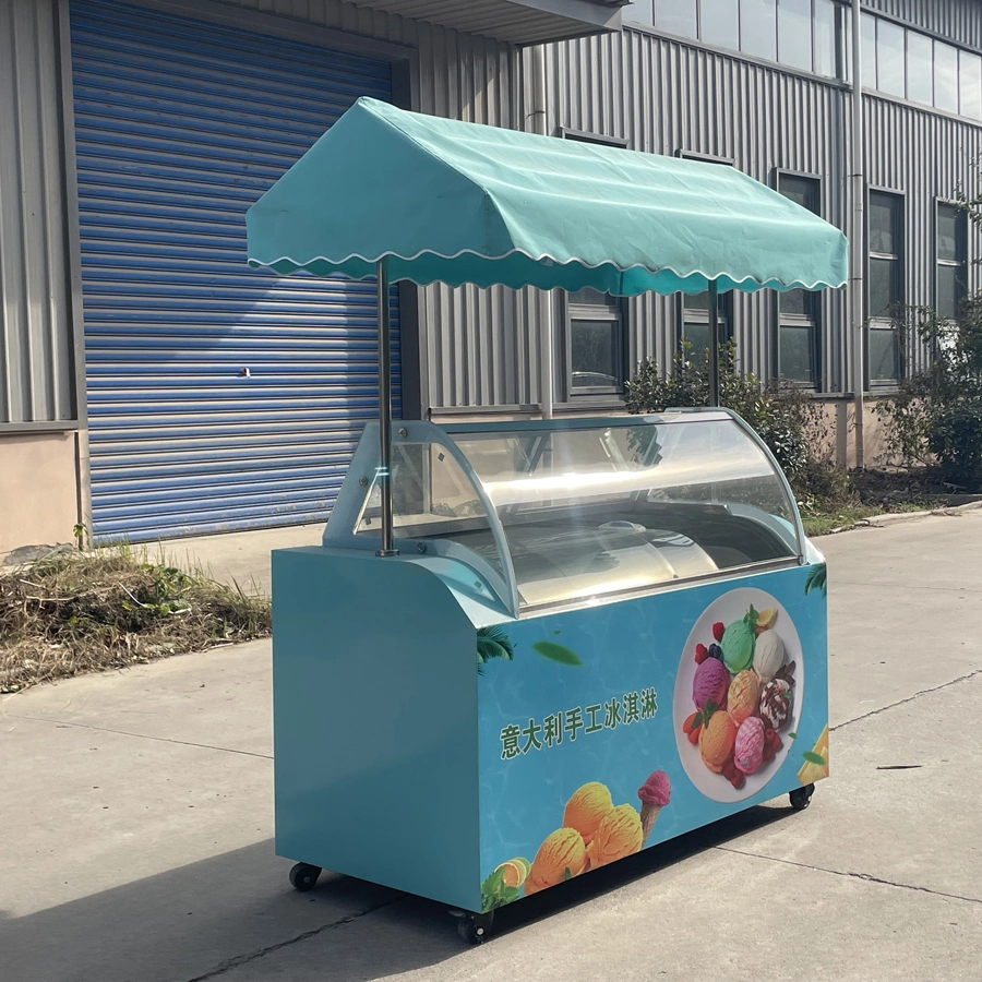 Customized Logo Color Outdoor Hot Sale Small Street Italian Gelation