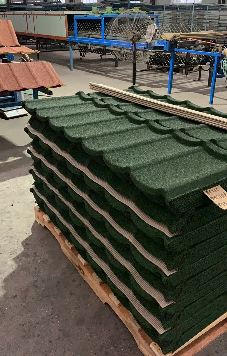 Wholesaler Tudor Type Tiles Metal Aluzinc Roofing Sheet Corrugated Stone Coated Roof Tile Sheet