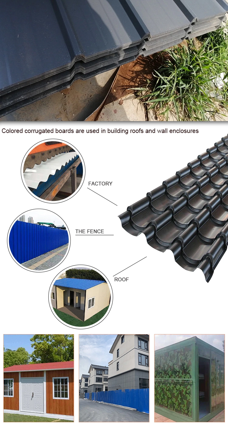 Factory SGCC Sgch Dx51d+Z 0.28mm 0.22mm 0.23mm 0.25mm Thickness Metal Prepainted Galvanized Galvalume Color Coated PPGI PPGL Corrugated Gi Zinc Roofing Sheet