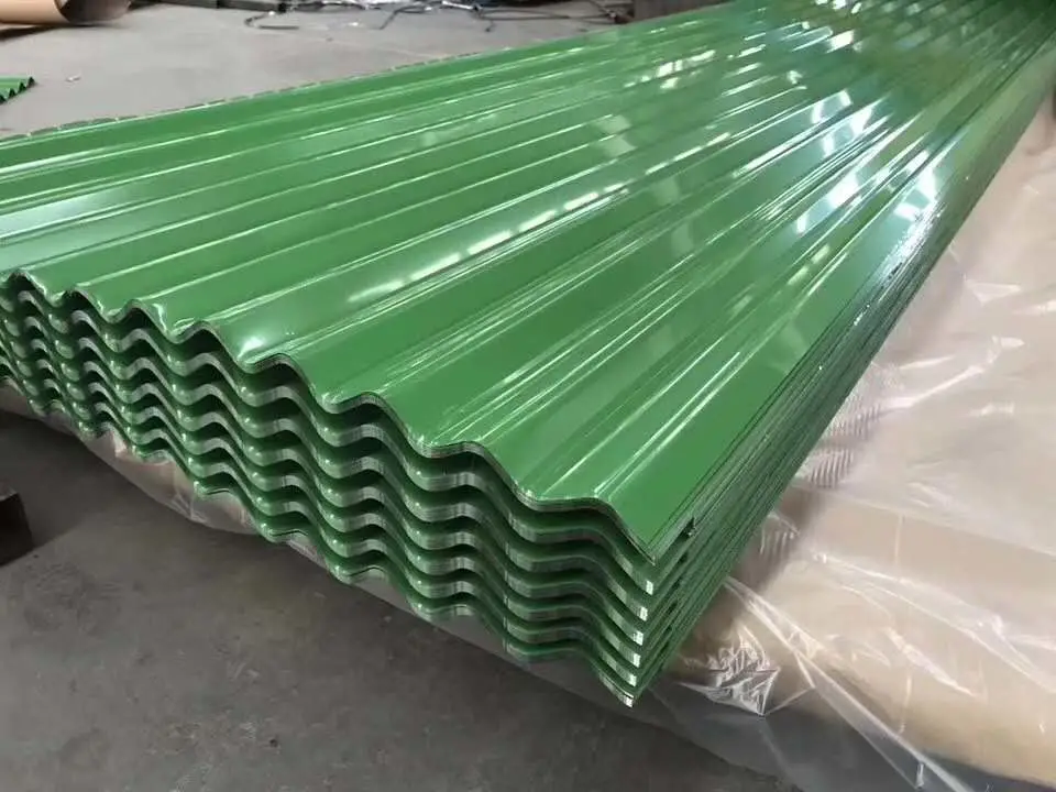 SGCC / PPGI Corrugated Roofing Sheet Galvanized or Color Coating Corrugated Steel Sheet