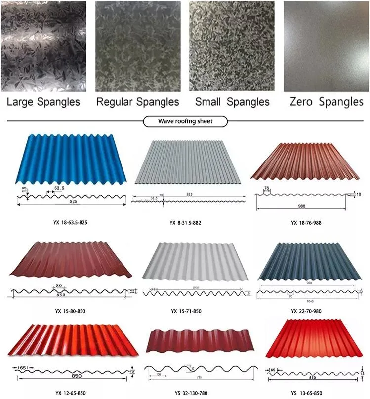 Gi Galvanized Galvalume Steel Corrugated Roofing Sheet 0.5mm Heat Resistant Roofing Sheets 24 Gauge 28gauge Dx51d Zincalum Aluminum Zinc Tile Metal Roof Sheet