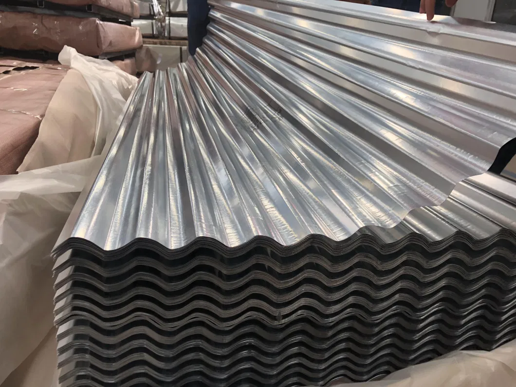 Galvanized Roofing Tile, Zinc Coated Color Painted PPGI Gi Gl PPGL Corrugated Carbon Steel Galvalume Roofing Sheet