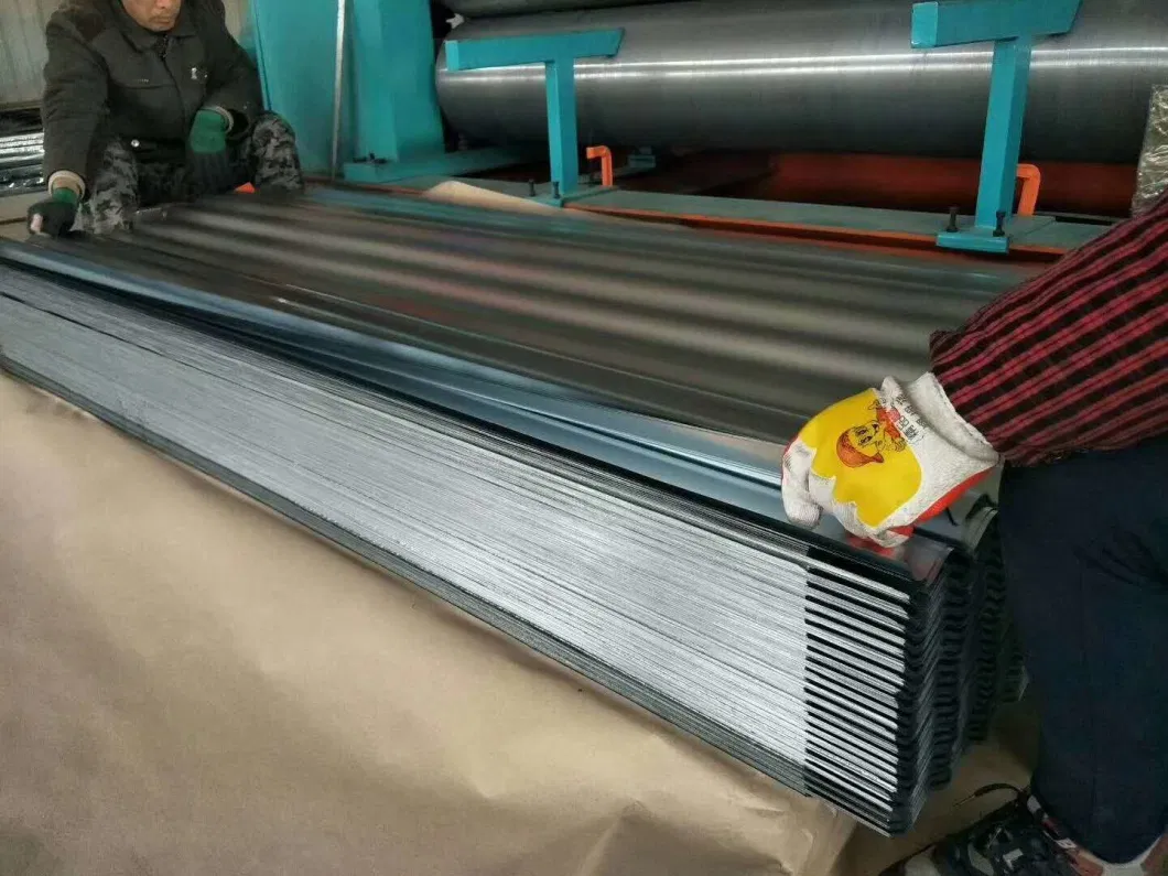 Galvanized Roofing Tile, Zinc Coated Color Painted PPGI Gi Gl PPGL Corrugated Carbon Steel Galvalume Roofing Sheet