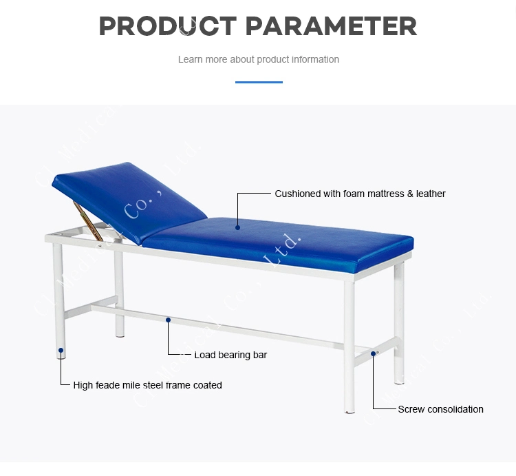 New Design Portable Hospital Examing Couch Folded Examination Hospital Bed