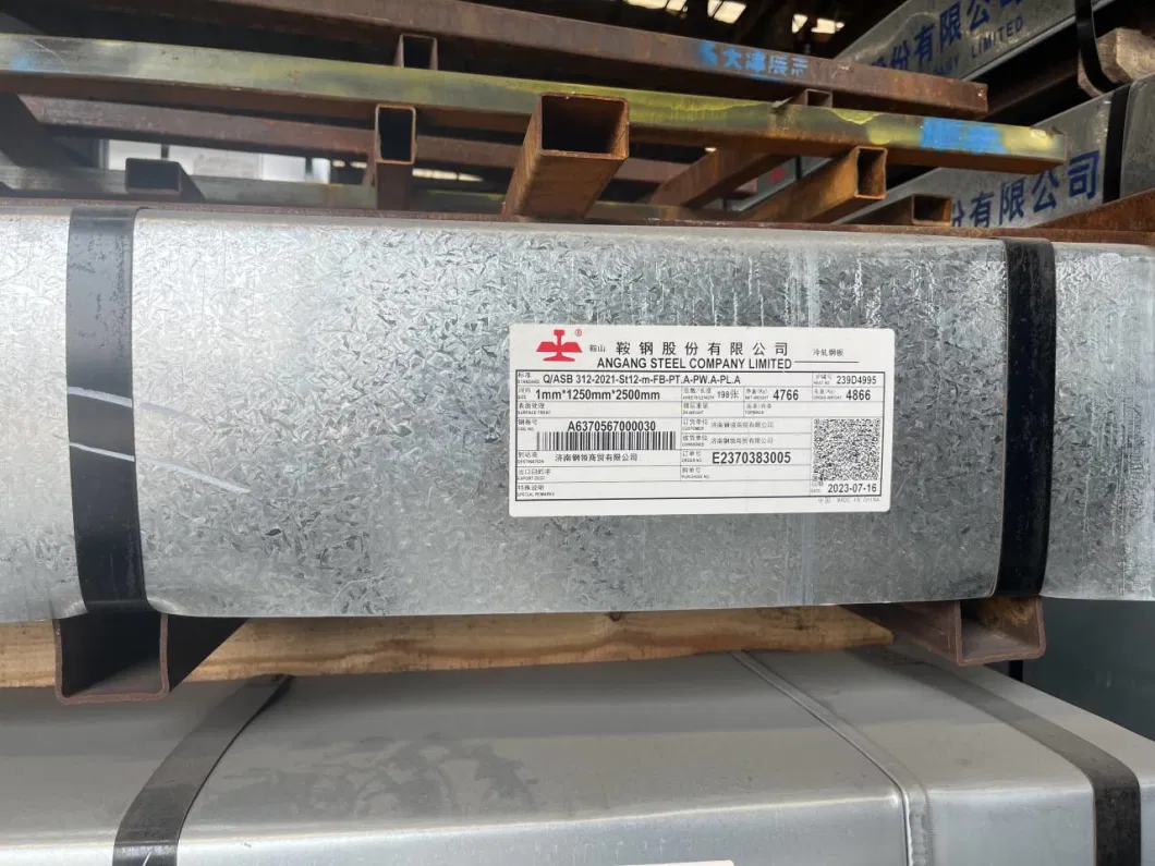 Factory Wholesale 0.18 0.5 0.6 0.7mm Zinc Coated Galvanized Steel Sheet