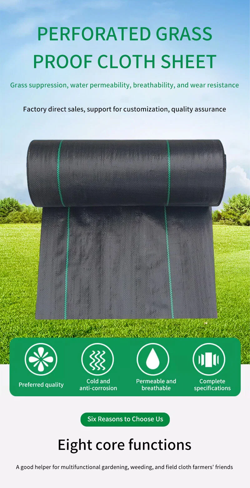 Woven Fabric Geotextile Weed Control Ground Cover Silt Fence Stabilization PP Woven Geotextile for Soil Reinforcement Anti Grass