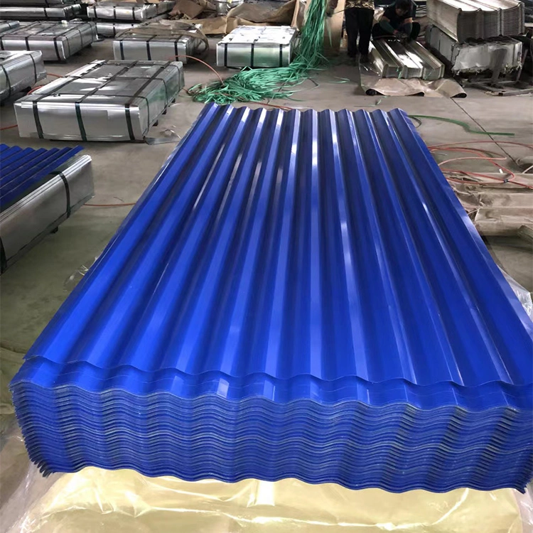 Corrugated Gi Galvanized Steel Sheet for Roofing Tile Garden Beds with 0.6mm 0.8mm 1.2mm Z80g Z100g Iron Metal Roof Manufacturer 20 26 Gauge Gi Gl Zinc 470 600