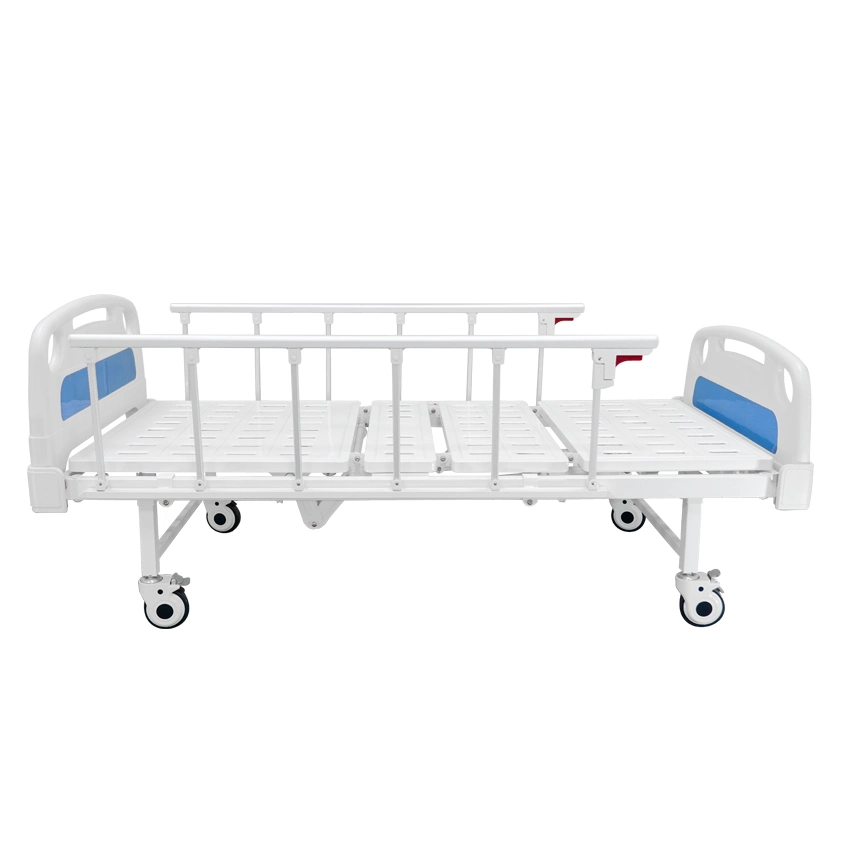 Manual 2 Cranks Adult Hospital Cot Rotating Bed