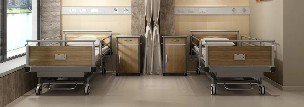 Safety Hospital Patient Care Cot Full Electric Medical Nursing Beds