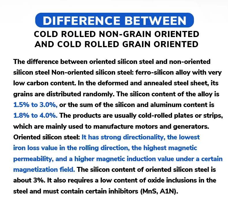 Wholesaler Customization Silicon Steel Sheet M1 M2 M3 CRGO Cold Rolled Grain Oriented Steel Coil for Transformer Price Manufacturer