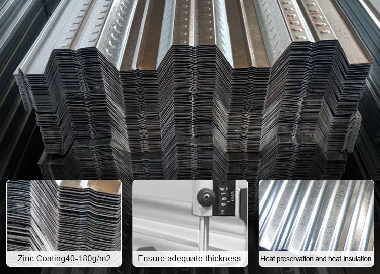 OEM Z180 Z200 600~2600mm Aluminium Stainless Plate Galvanized Corrugated Steel Sheet PPGI Roofing