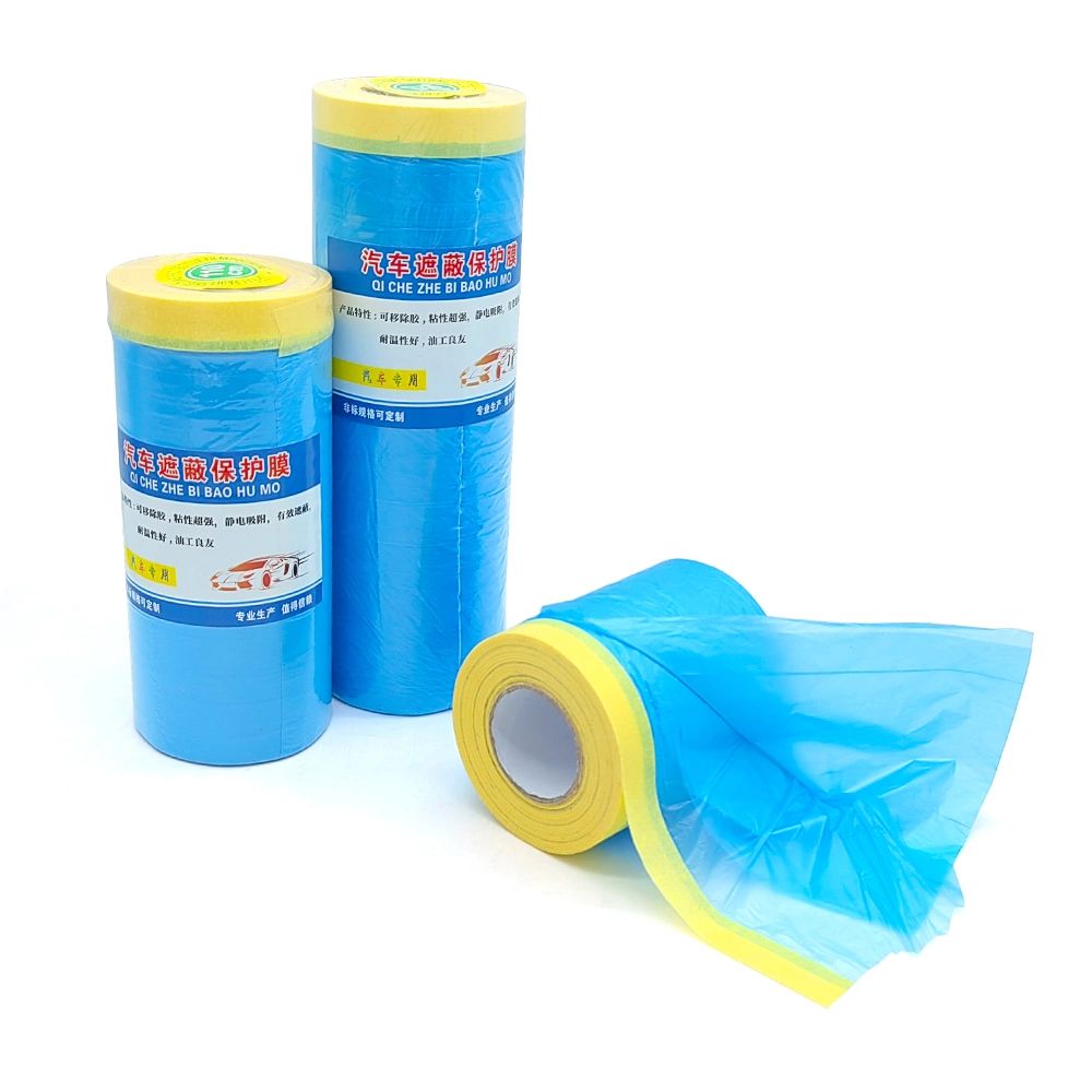 Self Adhesive Pre Taped Masking Film Rolls for Shoe&prime;s Painting