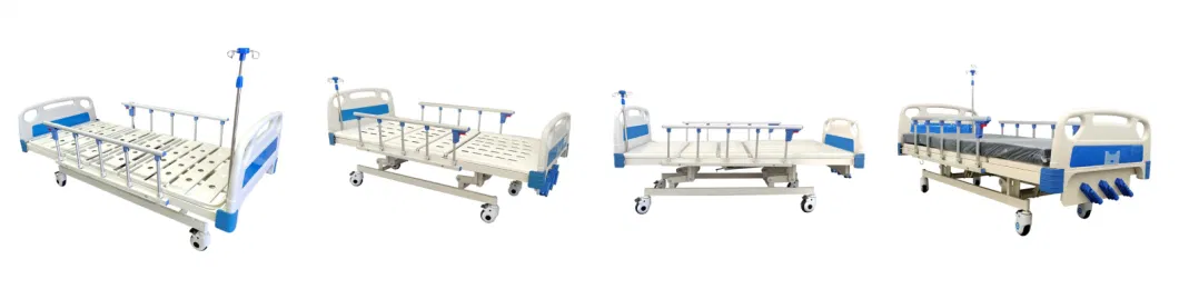 Hospital Clinic Manufacturer Three Cranks Manual Medical Beds Price