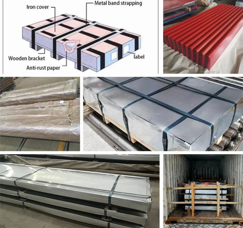 Prepainted / PPGI / PPGL Aluminium Zinc Metal Building Materials Color Coated Plate Gi Aluzinc Galvanized Iron Corrugated Metal Roofing Steel Sheet