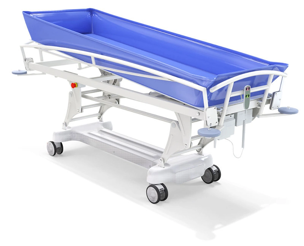 ICEN Adjustable Hospital Patient Electric Shower Bath Trolley Bed For Adults